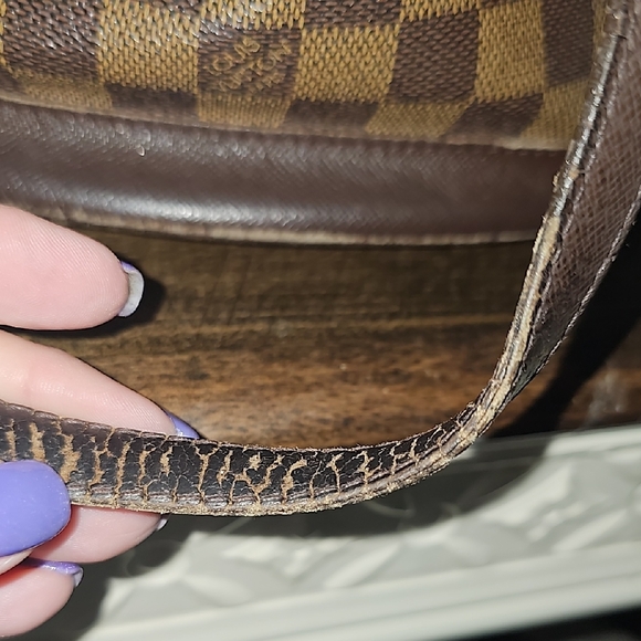 LOUIS VUITTON Damier Ebene Marais With COA Bucket REHAB - Picture 9 of 13